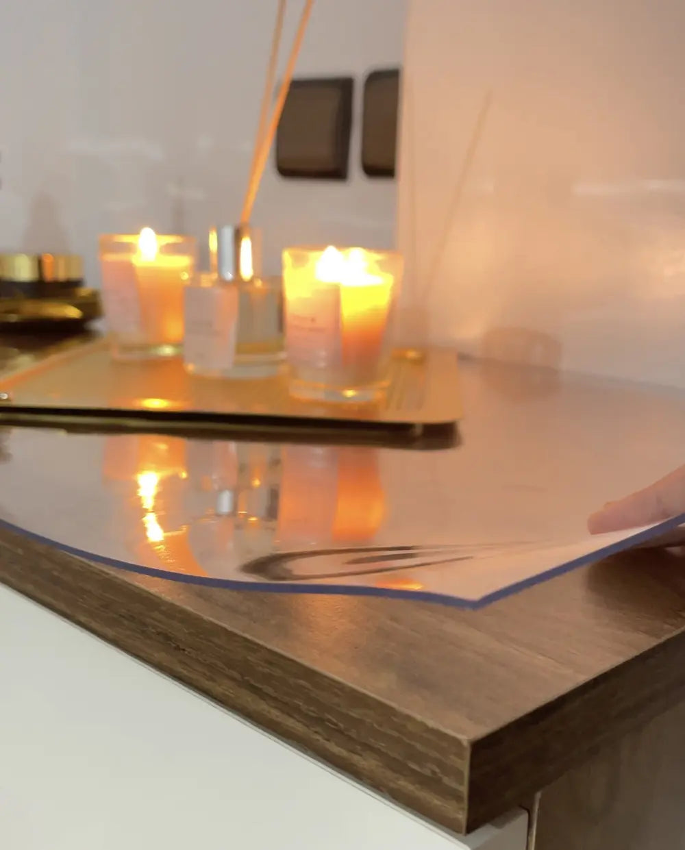 غطاء الطاولة المقاوم للسوائل و الخدوش Nappe Transparente En Pvc